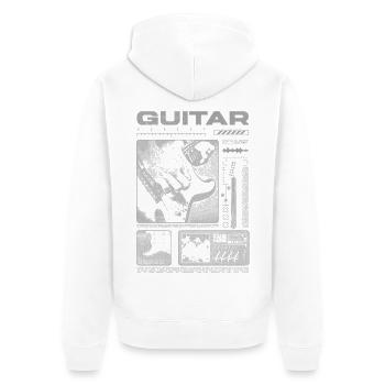 Guitariste Guitariste Rock Musicien streetwear - Veste à capuche bio Premium Unisexe - blanc - Dos - Thijin (182cm)