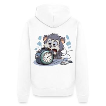 Réveil du matin Chaos Otter - Veste à capuche bio Premium Unisexe - blanc - Dos - Thijin (182cm)
