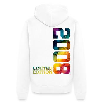 ÉDITION LIMITÉE 2008 18 ANS 18 ANS - Veste à capuche bio Premium Unisexe - blanc - Dos - Thijin (182cm)