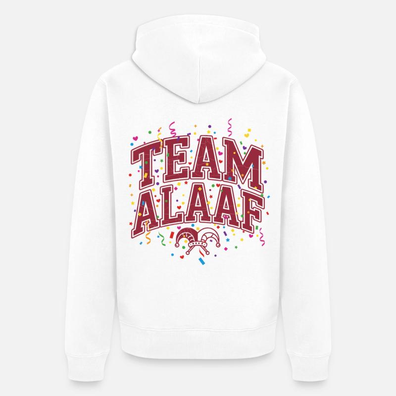 Équipe Alaaf Cologne - Veste à capuche bio Premium Unisexe - blanc