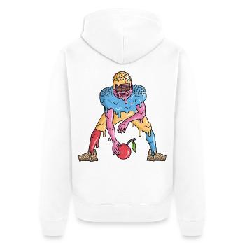 Football américain Glace Enfants Football Garçons - Veste à capuche bio Premium Unisexe - blanc - Dos - Thijin (182cm)