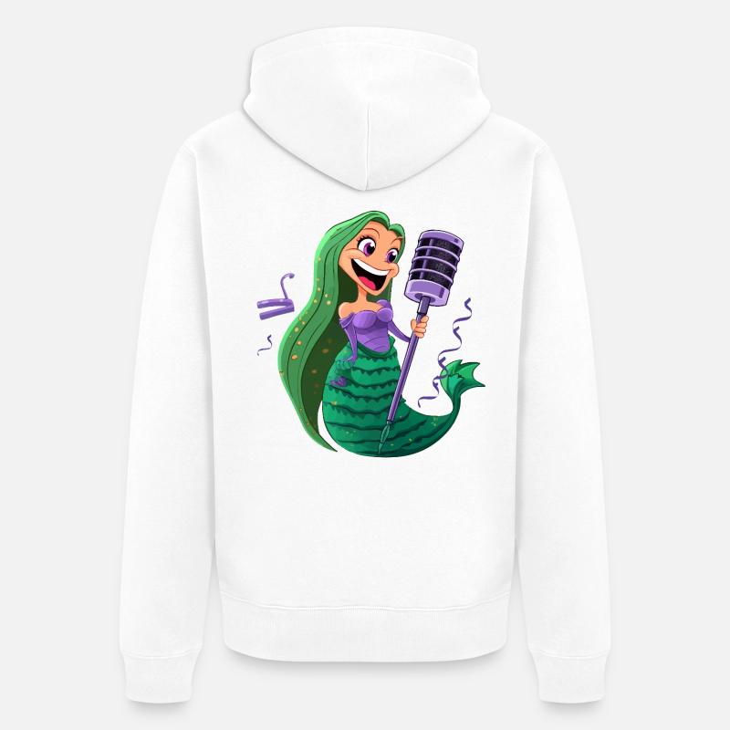 Sea MicroSinger - Veste à capuche bio Premium Unisexe - blanc