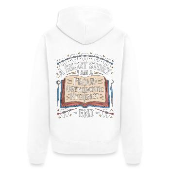 Orthodontic Hygienist A Short Story I Am Dentistry - Unisex Premium Organic Zip Hoodie - white - Back - Thijin (182cm)