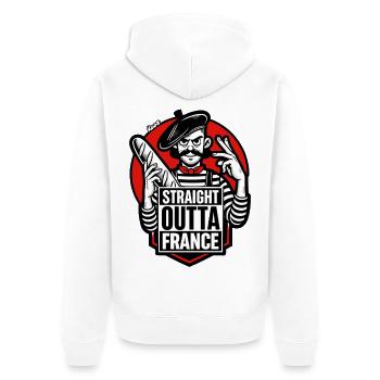 Directement de France - Veste à capuche bio Premium Unisexe - blanc - Dos - Thijin (182cm)