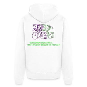 Vélo de route Vélo Vélo Sport Vélo VTT - Veste à capuche bio Premium Unisexe - blanc - Dos - Thijin (182cm)