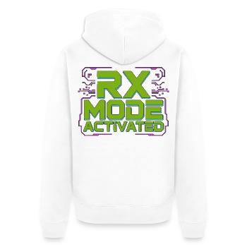 Retail Pharmacist Rx Mode Activated Pharmacy Care - Unisex Premium Organic Zip Hoodie - white - Back - Thijin (182cm)