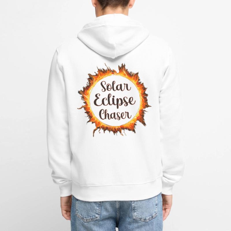 Solar eclipse chaser Unisex Premium Bio Zip Hoodie