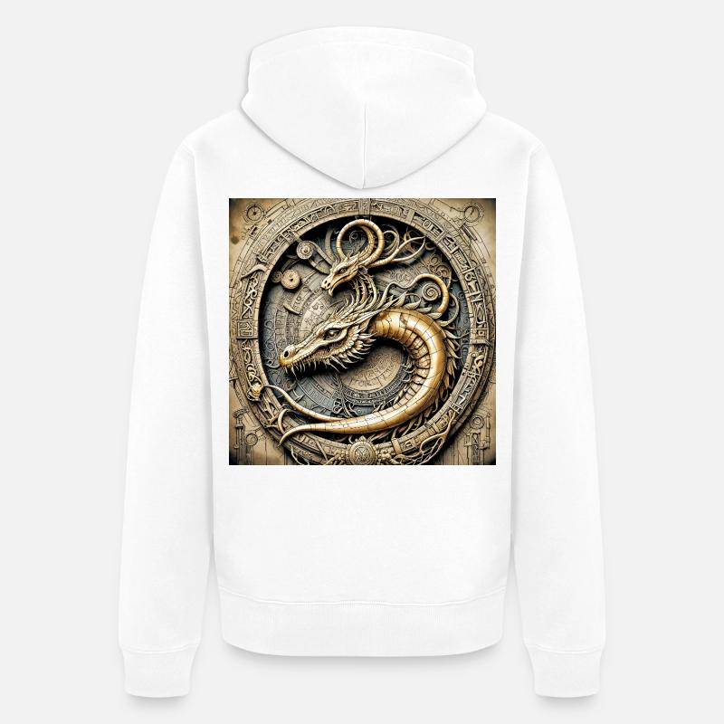 Ppatch 04 - Veste à capuche bio Premium Unisexe - blanc