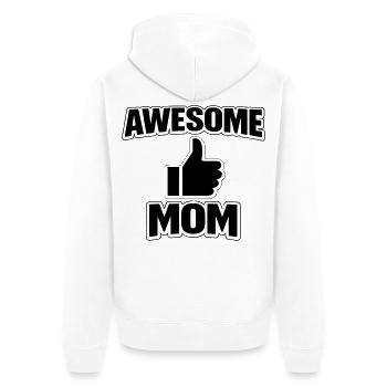 MAMAN GÉNIALE – Un t-shirt cool pour les mamans fières - Veste à capuche bio Premium Unisexe - blanc - Dos - Thijin (182cm)