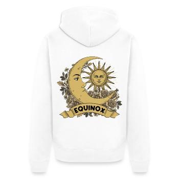 Equinox Renew, Rebalance, Renaissance Ostara - Veste à capuche bio Premium Unisexe - blanc - Dos - Thijin (182cm)