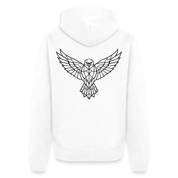 Oiseau - Veste à capuche bio Premium Unisexe - blanc - Dos - Thijin (182cm)