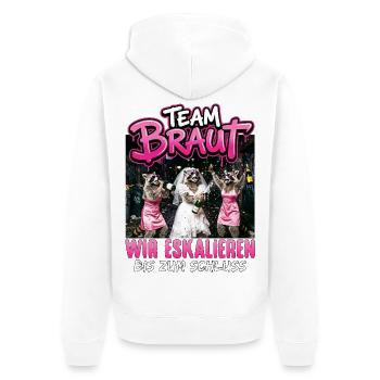 Bachelor Party Women's T-Shirt Bachelorette Party - Unisex Premium Organic Zip Hoodie - white - Back - Thijin (182cm)