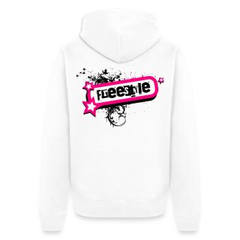 Freestyle Graffiti Pink Stars - Veste à capuche bio Premium Unisexe - blanc - Dos - Thijin (182cm)
