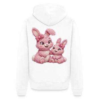 Enfants Lapins Enfants Lapins - Grande Sœur - Veste à capuche bio Premium Unisexe - blanc - Dos - Thijin (182cm)