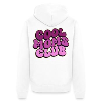 Club des mamans cool - Cadeau de maman pour la fête des mères - Veste à capuche bio Premium Unisexe - blanc - Dos - Thijin (182cm)