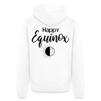 Joyeux équinoxe Pâques Équinoxe de printemps d’Ostara - Veste à capuche bio Premium Unisexe - blanc - Dos - Thijin (182cm)