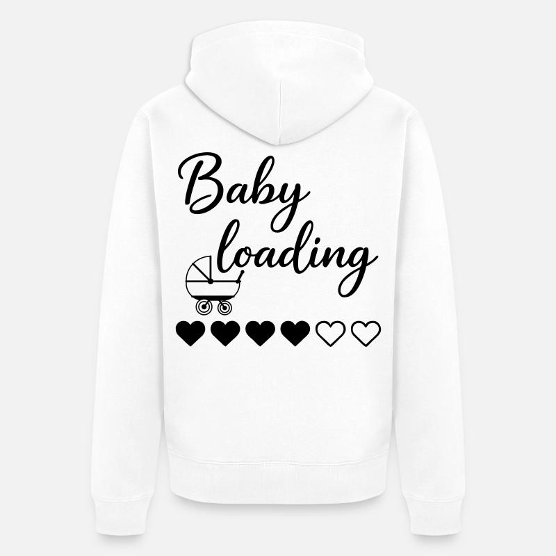 Baby Loading - Unisex Premium Bio Zip Hoodie - Weiß