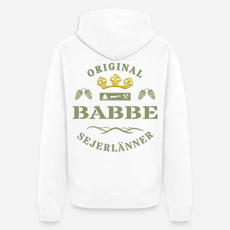 Sejerlaenner Babbe Siegerländer Sire Siegerland - Veste à capuche bio Premium Unisexe - blanc