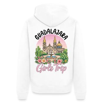 Guadalajara Girls Trip - Unisex Premium Bio Zip Hoodie - Weiß - Hinten - Thijin (182cm)