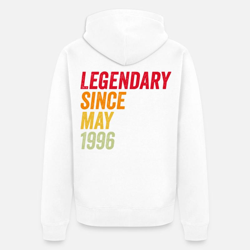 30e anniversaire 30e - Veste à capuche bio Premium Unisexe - blanc