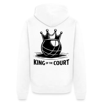 Boccia King of the Court Champion - Unisex Premium Organic Zip Hoodie - white - Back - Thijin (182cm)