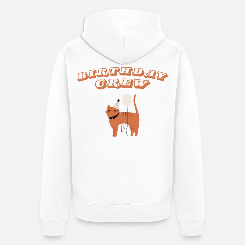 Équipe d’anniversaire - Veste à capuche bio Premium Unisexe - blanc