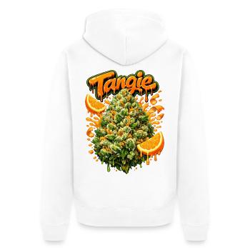 Tangie Orange Graffiti Print - Veste à capuche bio Premium Unisexe - blanc - Dos - Thijin (182cm)