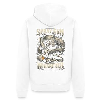 Fahrzeuglackierer Autolackierer - Unisex Premium Bio Zip Hoodie - Weiß - Hinten - Thijin (182cm)