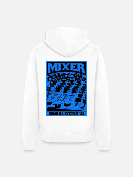 Mixer Bomb Da System '85 - Unisex Premium Bio Zip Hoodie - Weiß