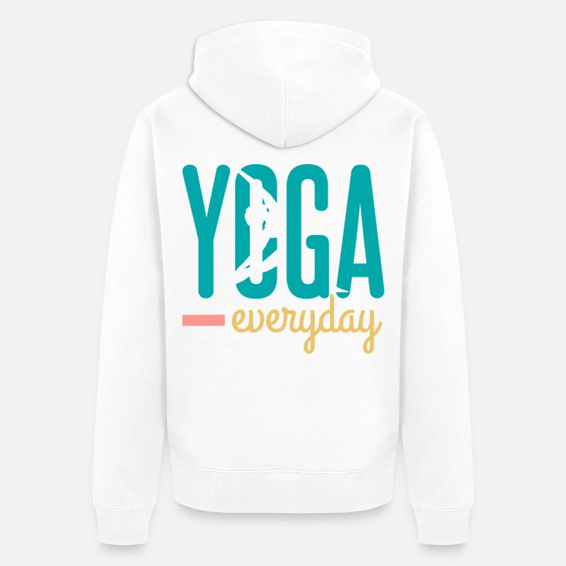 Yoga - Veste à capuche bio Premium Unisexe - blanc
