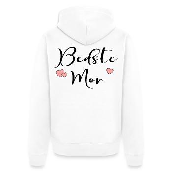 Dänemarks Beste Mama - Unisex Premium Bio Zip Hoodie - Weiß - Hinten - Thijin (182cm)