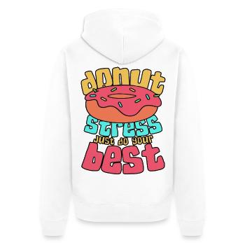 Ambiance Stress Office de Donut - Veste à capuche bio Premium Unisexe - blanc - Dos - Thijin (182cm)