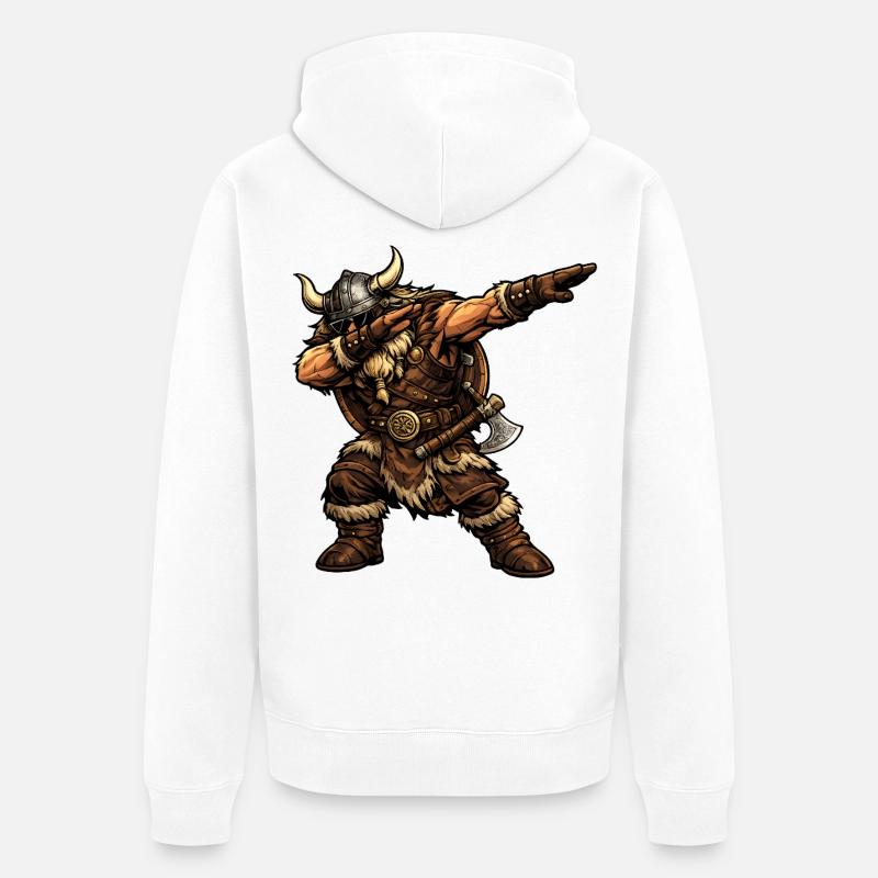 Dab des Vikings - Veste à capuche bio Premium Unisexe - blanc