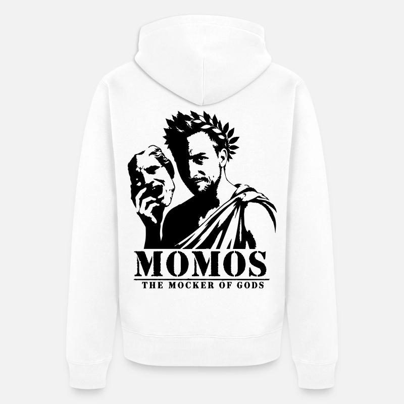 Momos - Veste à capuche bio Premium Unisexe - blanc