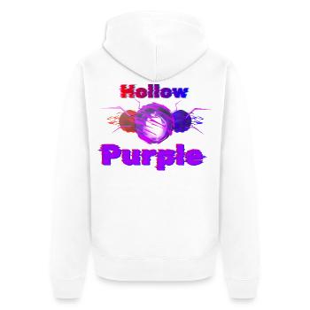 Tee-shirt anime Hollow Purple Glitch GOJO Satoru - Veste à capuche bio Premium Unisexe - blanc - Dos - Thijin (182cm)