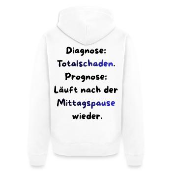 Instandhaltung T-Shirt Lustiges Geschenk Handwerk! - Unisex Premium Bio Zip Hoodie - Weiß - Hinten - Thijin (182cm)