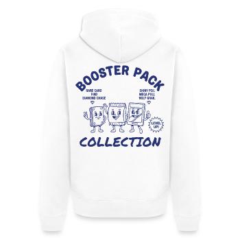 Collection de boosters Carte rare Trouver du Feuillet Brillant - Veste à capuche bio Premium Unisexe - blanc - Dos - Thijin (182cm)