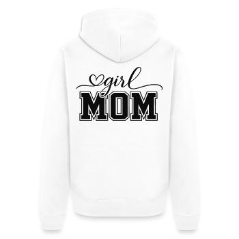 Maman de Fille | Cadeau Fête des Mères Humour - Veste à capuche bio Premium Unisexe - blanc - Dos - Thijin (182cm)