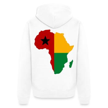 Guinée Bissau_Flagge_Afrika_used - Veste à capuche bio Premium Unisexe - blanc - Dos - Thijin (182cm)