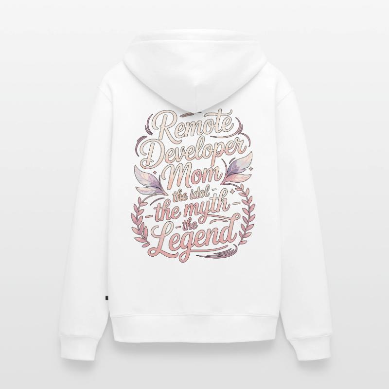 Remote Developer Mom The Idol The Remote Coder Unisex Premium Bio Zip Hoodie