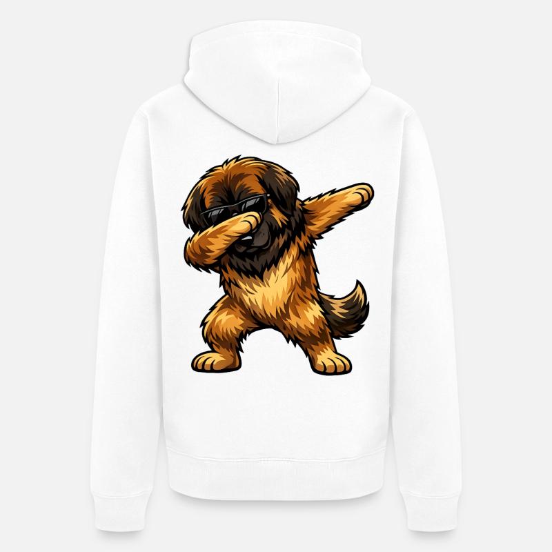 Dab Leonberger - Veste à capuche bio Premium Unisexe - blanc