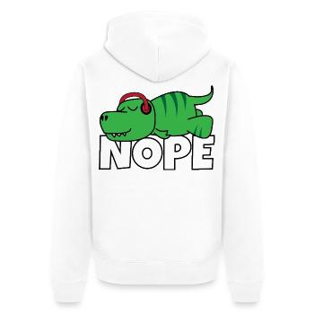 T-Rex paresseux non Pas aujourd’hui fan de dinosaures paresseux - Veste à capuche bio Premium Unisexe - blanc - Dos - Thijin (182cm)