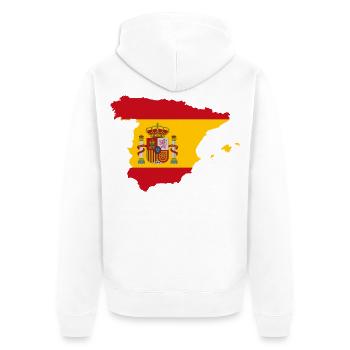 ESPAGNE ESPAGNE EUROPE FAN DE SPORT ESPAGNOL - Veste à capuche bio Premium Unisexe - blanc - Dos - Thijin (182cm)