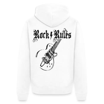 Rock7Rules Conception de la guitare - Veste à capuche bio Premium Unisexe - blanc - Dos - Thijin (182cm)