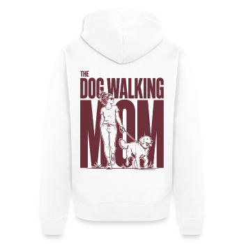 Chemise Maman Promenant le Chien Hunde Mama - Veste à capuche bio Premium Unisexe - blanc - Dos - Thijin (182cm)