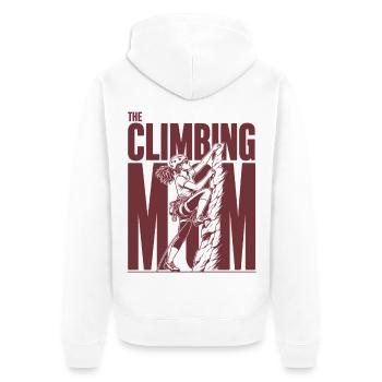 Grimpe Maman Kletter Mama Shirt - Veste à capuche bio Premium Unisexe - blanc - Dos - Thijin (182cm)