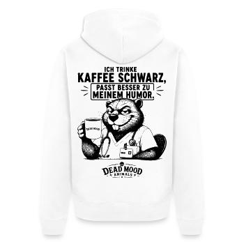 Lustiges Krankenschwester & Pfleger Geschenk - Unisex Premium Bio Zip Hoodie - Weiß - Hinten - Thijin (182cm)