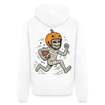 Halloween, America Football, Maman - Veste à capuche bio Premium Unisexe - blanc - Dos - Thijin (182cm)