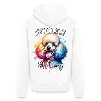 Maman caniche - Veste à capuche bio Premium Unisexe - blanc - Dos - Thijin (182cm)