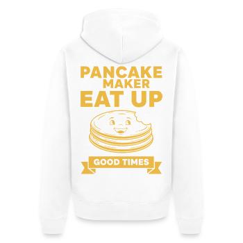 Petit-déjeuner Machine à Crêpes Prend Bons Moments - Veste à capuche bio Premium Unisexe - blanc - Dos - Thijin (182cm)